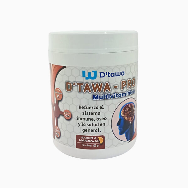 Dtawa Pro D’TAWA PRO MULTIVITAMINICO Para adultos y Adolescentes 600g Sabor Naranja